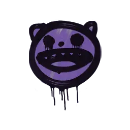 Sealed Graffiti | Happy Cat (Monster Purple)