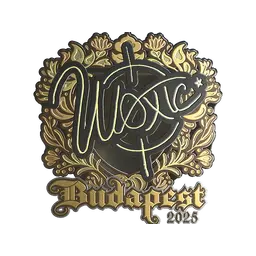 Sticker | woxic (Gold) | Budapest 2025