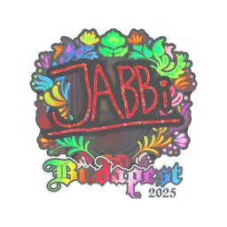 Sticker | jabbi (Holo) | Budapest 2025