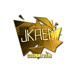 Sticker | jkaem (Gold) | Cologne 2016