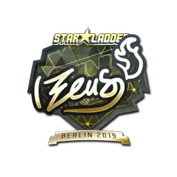 Sticker | Zeus (Gold) | Berlin 2019