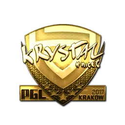 Sticker | kRYSTAL (Gold) | Krakow 2017