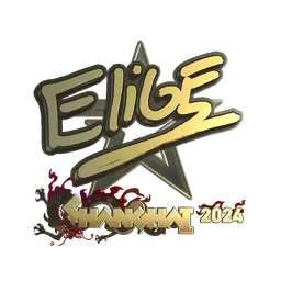 Sticker | EliGE (Gold) | Shanghai 2024