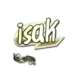 Sticker | isak (Gold) | Paris 2023