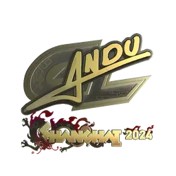 Sticker | aNdu (Gold) | Shanghai 2024
