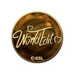 Sticker | WorldEdit (Gold) | Katowice 2019