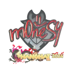 Sticker | m0NESY (Glitter) | Shanghai 2024
