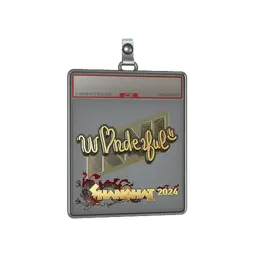 Sticker Slab | w0nderful (Gold) | Shanghai 2024