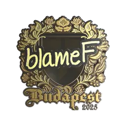 Sticker | blameF (Gold) | Budapest 2025