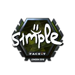 Sticker | s1mple (Foil) | London 2018
