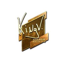 Sticker | kNgV- (Gold) | Boston 2018