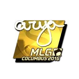 Sticker | arya (Gold) | MLG Columbus 2016