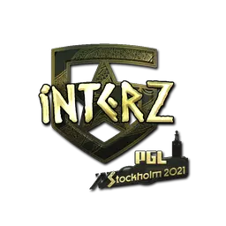 Sticker | interz (Gold) | Stockholm 2021
