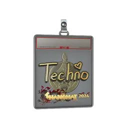 Sticker Slab | Techno4K (Gold) | Shanghai 2024