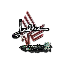 Sticker | juanflatroo (Glitter) | Antwerp 2022