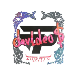 Sticker | dav1deuS (Holo) | Austin 2025