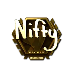 Sticker | Nifty (Gold) | London 2018