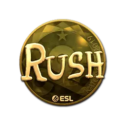 Sticker | RUSH (Gold) | Katowice 2019