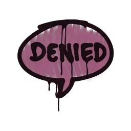 Sealed Graffiti | Denied (Princess Pink)