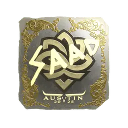 Sticker | saadzin (Gold) | Austin 2025