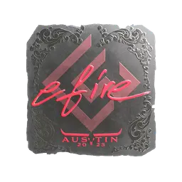Sticker | efire (Foil) | Austin 2025