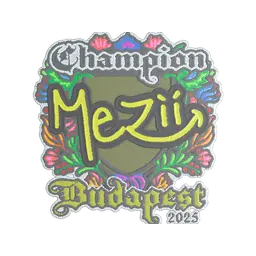 Sticker | mezii (Embroidered, Champion) | Budapest 2025