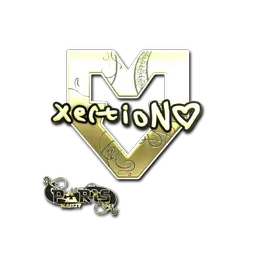 Sticker | xertioN (Gold) | Paris 2023