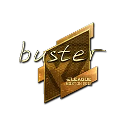 Sticker | buster (Gold) | Boston 2018