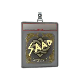 Sticker Slab | saadzin (Gold) | Austin 2025