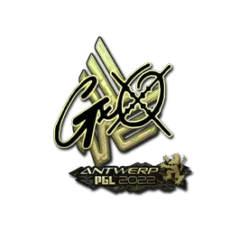 Sticker | gxx- (Gold) | Antwerp 2022