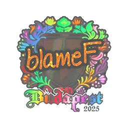 Sticker | blameF (Holo) | Budapest 2025