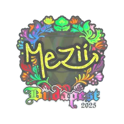 Sticker | mezii (Holo) | Budapest 2025