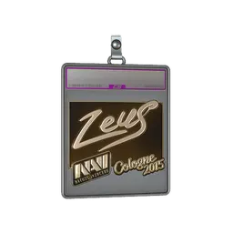 Sticker Slab | Zeus (Gold) | Cologne 2015