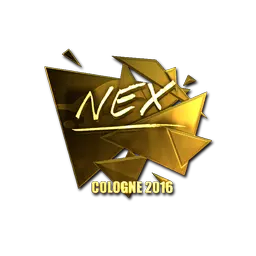 Sticker | nex (Gold) | Cologne 2016