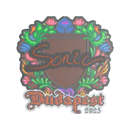 Sticker | Sonic (Embroidered) | Budapest 2025