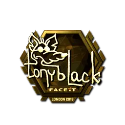 Sticker | tonyblack (Gold) | London 2018