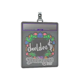 Sticker Slab | dav1deuS (Embroidered) | Budapest 2025