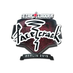 Sticker | facecrack (Foil) | Berlin 2019