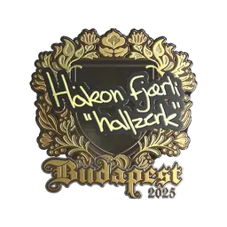 Sticker | hallzerk (Gold) | Budapest 2025