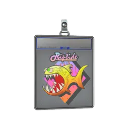 Sticker Slab | Yellow Jaggyfish