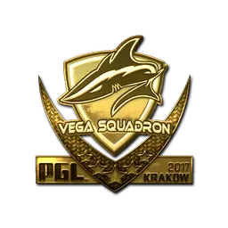 Sticker | Vega Squadron (Gold) | Krakow 2017