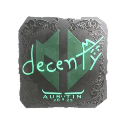 Sticker | decenty (Foil) | Austin 2025