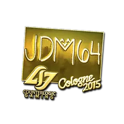 Sticker | jdm64 (Gold) | Cologne 2015