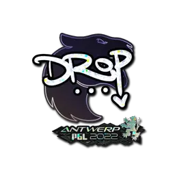 Sticker | drop (Glitter) | Antwerp 2022