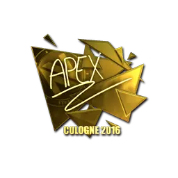 Sticker | apEX (Gold) | Cologne 2016