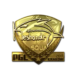 Sticker | keshandr (Gold) | Krakow 2017