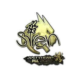 Sticker | S1ren (Gold) | Antwerp 2022