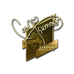 Sticker | Summer (Gold) | Boston 2018