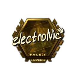 Sticker | electronic (Gold) | London 2018