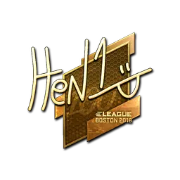 Sticker | HEN1 (Gold) | Boston 2018
